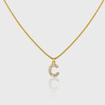 Pave Initial Charm Necklace - Alexa Kelley
