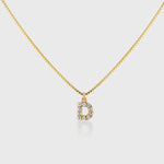 Pave Initial Charm Necklace - Alexa Kelley