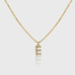 Pave Initial Charm Necklace - Alexa Kelley