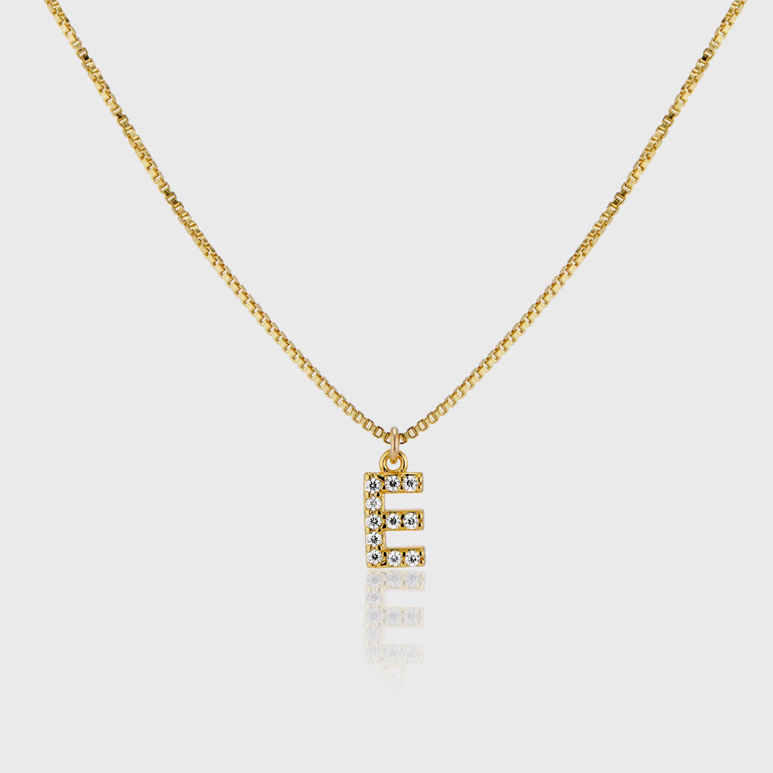 Pave Initial Charm Necklace - Alexa Kelley