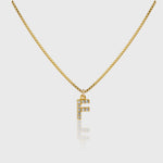 Pave Initial Charm Necklace - Alexa Kelley