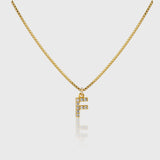 Pave Initial Charm Necklace - Alexa Kelley