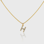 Pave Initial Charm Necklace - Alexa Kelley