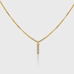 Pave Initial Charm Necklace - Alexa Kelley
