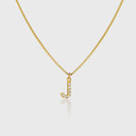 Pave Initial Charm Necklace - Alexa Kelley