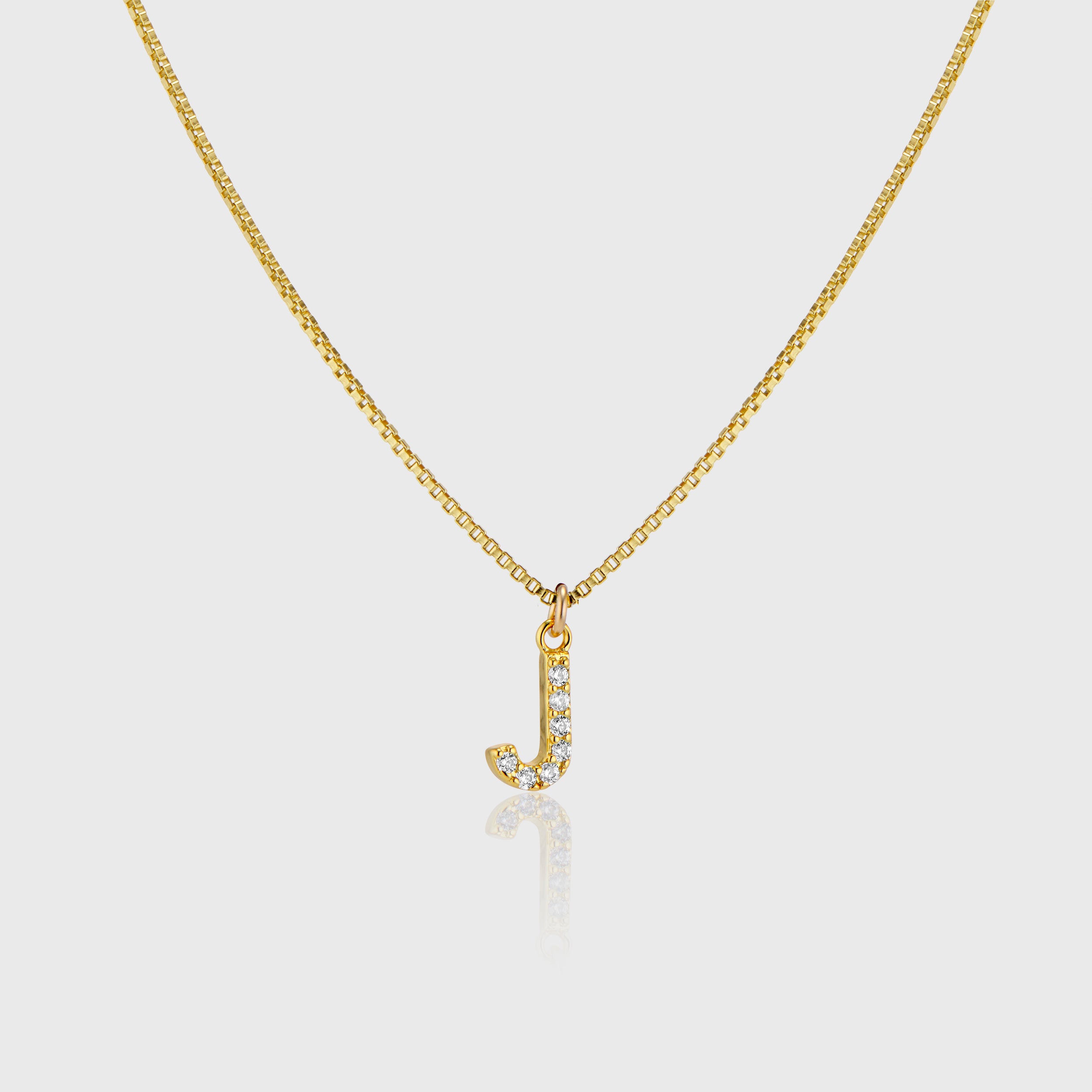 Pave Initial Charm Necklace - Alexa Kelley