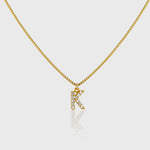 Pave Initial Charm Necklace - Alexa Kelley