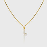 Pave Initial Charm Necklace - Alexa Kelley