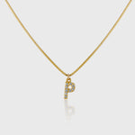 Pave Initial Charm Necklace - Alexa Kelley