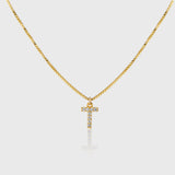 Pave Initial Charm Necklace - Alexa Kelley