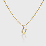Pave Initial Charm Necklace - Alexa Kelley