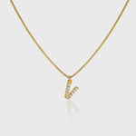 Pave Initial Charm Necklace - Alexa Kelley
