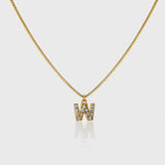 Pave Initial Charm Necklace - Alexa Kelley