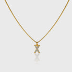 Pave Initial Charm Necklace - Alexa Kelley