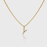 Pave Initial Charm Necklace - Alexa Kelley