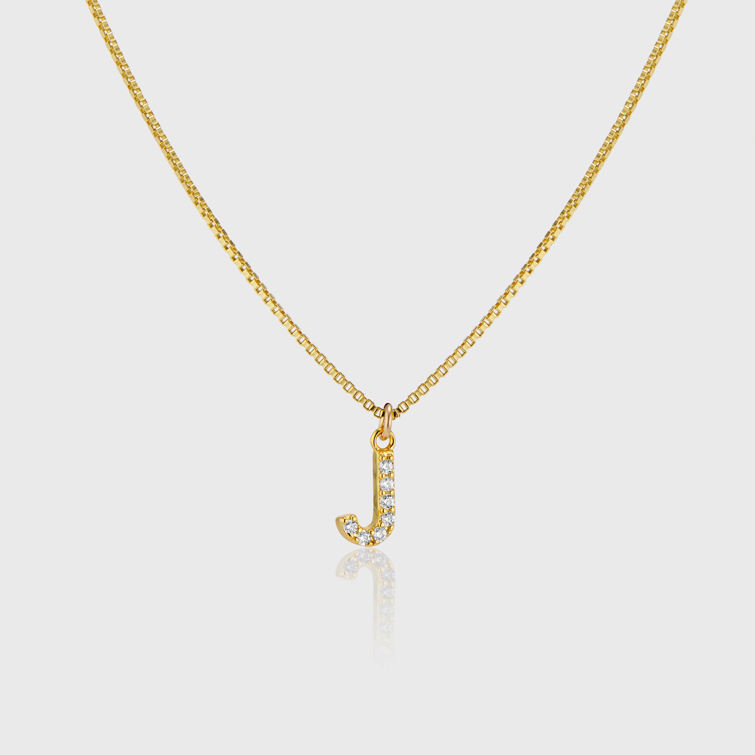 Pave Initial Charm Necklace - Alexa Kelley